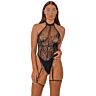Bodystocking Lace Floral by LJ με ÎνοιÏÏή ΠλάÏÎ