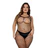 Bodystocking Lace Plus Size Ανοιχτή Πλάτη