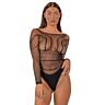Σώμα Lace by LJ Seamless με Διαφανείς Μανικιαίες