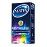 Προφυλακτικά Mates Ultimate 3 σε 1 με Λιπαντικό