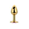Δονητής Toosh Metal Butt Plug Small Stone για αρχάριους Rosa