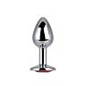 Δονητής Toosh Metal Butt Plug Small Stone για αρχάριους Rojo