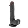 Ντίλντο S Pleasures Don Jon Black 22,5 εκ με testículos