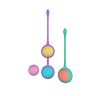 Αυγά Party Color BOLY με 4 μπαλάκια για εκπαίδευση Kegel