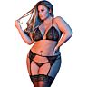 Σέξι Σετ Εσωρούχων BRA GARTER & G-SET BLACK L/XL