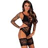 Body Livco Corsetti Hawain με δαντέλα και μπεζ