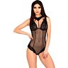 Body LIVCO CORSETTI KREAME LC 90546 με δαντέλα και τούλι