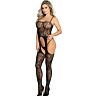 Bodystocking SUBBLIME με σχέδιο crotchless και λεπτούς ιμάντες