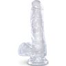 Ντίλντο King Cock Clear 13.5 cm με βεντούζα