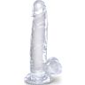 Ντίλντο King Cock Clear 15,2 cm με βεντούζα