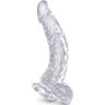 Ντίλντο KING COCK Clear 16.5 cm με βεντούζα