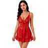 Babydoll LIVCO CORSETTI FASHION Nuit Set T-Shirt + Red Panty