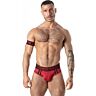 Ανδρικό εσώρουχο LOCKER GEAR SPORT MESH JOCK BRIEF κόκκινο S