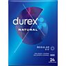 Προφυλακτικά Durex Natural με εύκολη τοποθέτηση