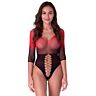 Bodystocking PASSION BS118 με διαφάνεια και 3/4 μανίκια