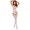 Bodystocking PASSION WOMAN BODYSTOCKINGS BS120 με λουλουδάτο μοτίβο