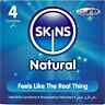 Προφυλακτικά SKINS Natural Pack 4 - Επιπλέον λιπαντικά