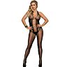 Bodystocking SUBBLIME με ανοιχτή πλάτη και σταυρωτά σχέδια