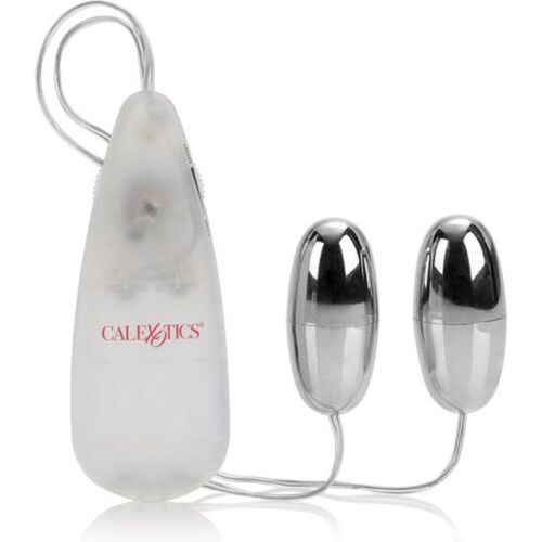 Δονητές CALEXOTICS Silver Duo με διπλή διέγερση