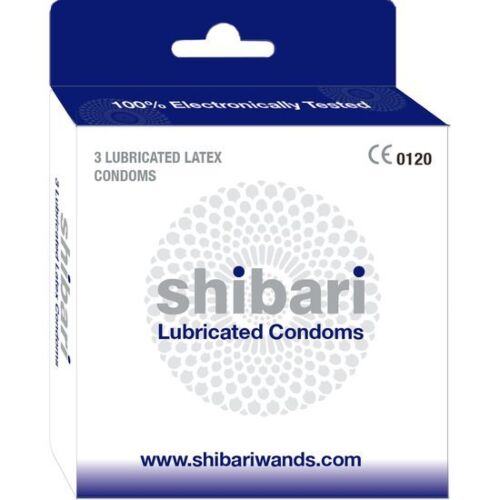 Shibari preservativos de látex lubricados - caja de 3 uds