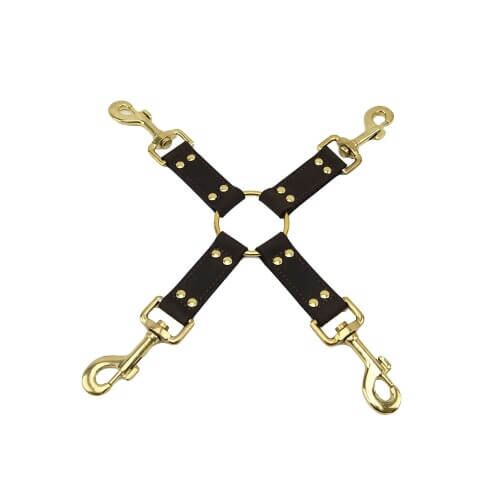 Δεσμά Bound Nubuck Leather 4 Way Hog Tie με 4 ιμάντες