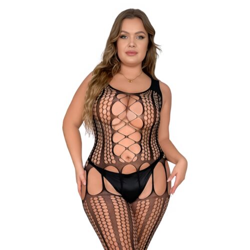 Bodystocking Lace by LJ με σχέδιο και άνοιγμα