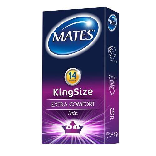 Προφυλακτικά Mates King Size 14 Τεμάχια με λιπαντικό