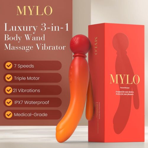 Δονητής MYLO 3-in-1 Body Wand Massager με 7 τρόπους δόνησης