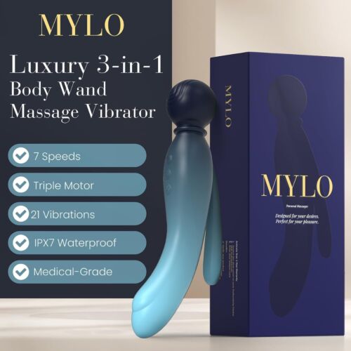 Δονητής MYLO 3-in-1 Body Wand Massager με 7 τρόπους δόνησης