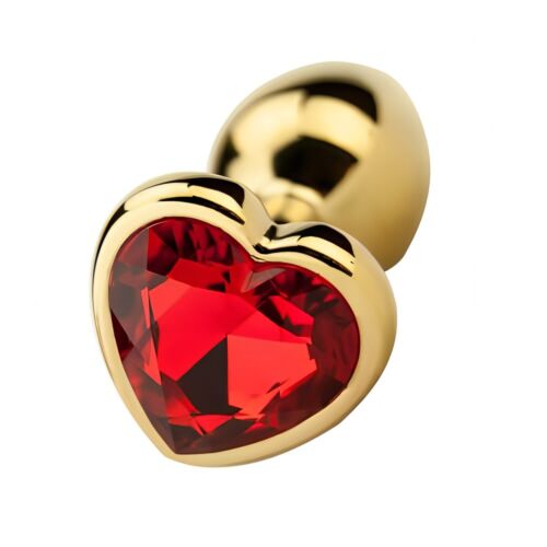 Δημιουργικό Παιχνίδι Precious Metals Heart Shaped Butt Plug Dorado