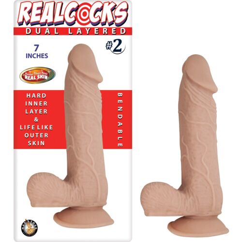 Ντίλντο Nasstoys RealCocks Διπλής Στρώσης
