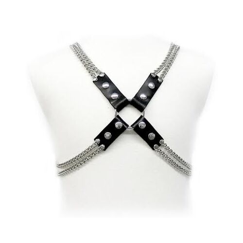 Πρόσδεση Leather Body Chain για Ανδρες - Ρυθμιζόμενη
