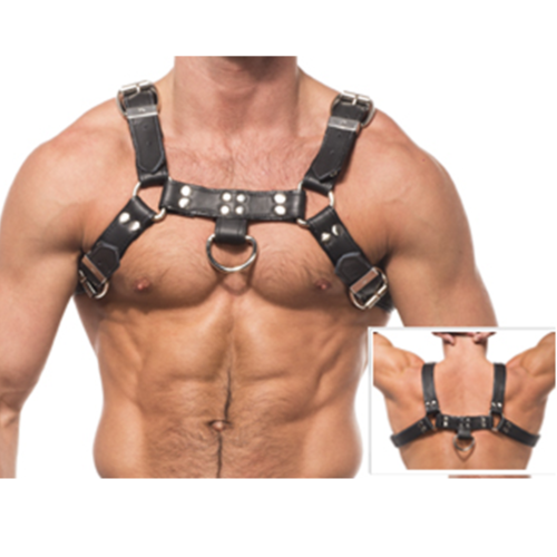 Αρνητικός Σχηματισμός LEATHER BODY Chain Harness III προσαρμοσμένος για άνδρες