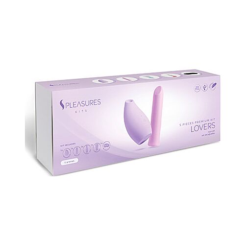 Πακέτο Lovers Kit S Pleasures Kits με αναρροφητή και δόνηση