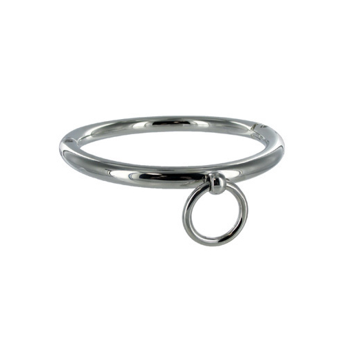 Κολάρο BDSM METAL HARD 18CM με δαχτυλίδι