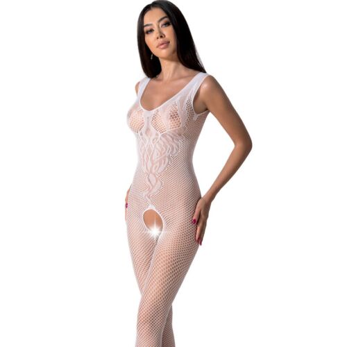 Body Stocking PASSION BS098 με Σχεδίαση σε Ελαστικό Δίχτυ