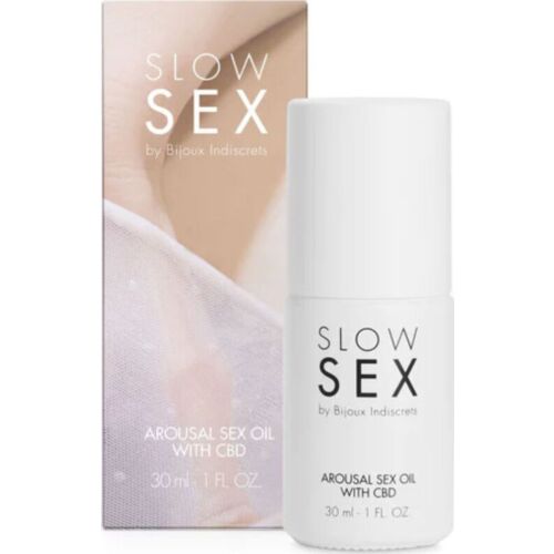 Λάδι Μασάζ Bijoux Slow Sex με CBD 30ml