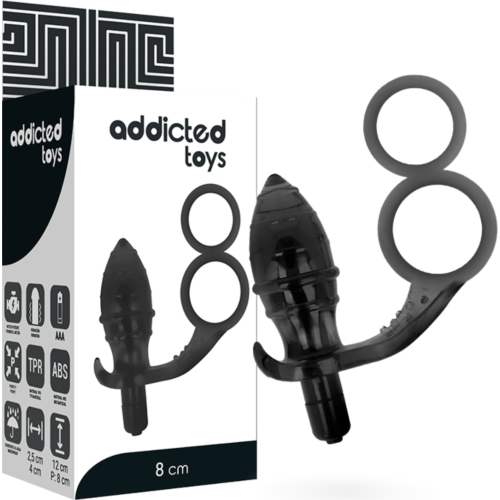 Plug Anal ADDICTED TOYS με Διπλή Δαχτυλίδι
