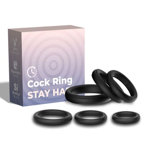 Δαχτυλίδι ARMONY LOCK RINGS SILICONE ΜΑΥΡΟ