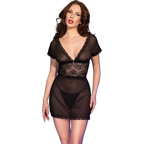 Babydoll Chilirose CR 4830 με δαντέλα και τanga