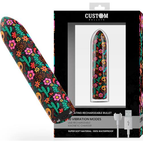 Δονητής Custom Bullets Skull με 10 τρόπους δόνησης