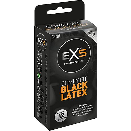 Προφυλακτικά Exs Black Latex 12 τεμάχια