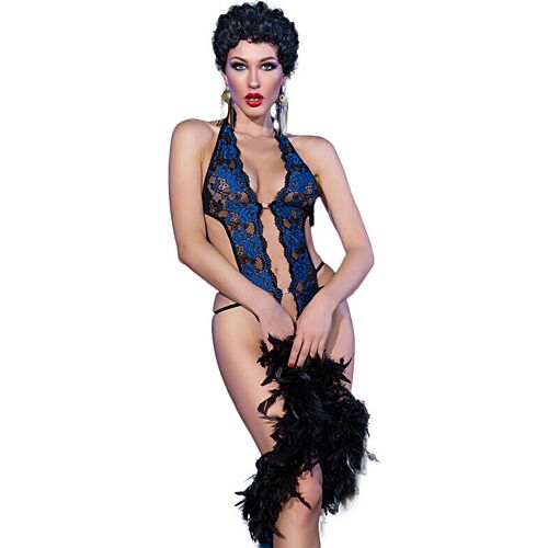 Σώμα Crotchless Chilirose CR 4479 με floral λεπτομέρειες