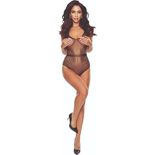 Bodystocking Passion Woman BS115 με πλέξη και δαντέλα