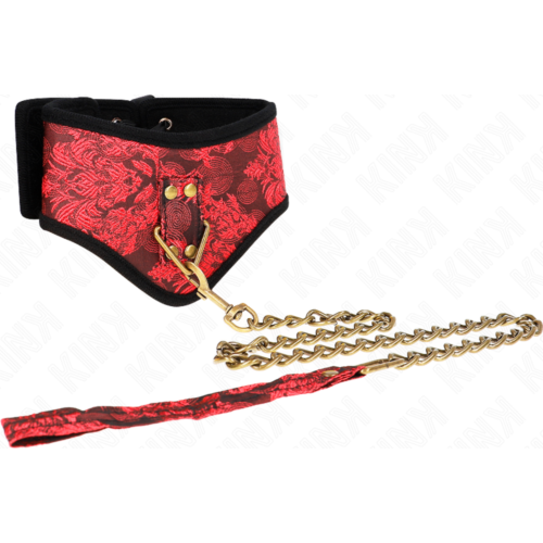 Κολάρο Υποταγής KINK Scandal με Ρυθμιζόμενο Λουρί