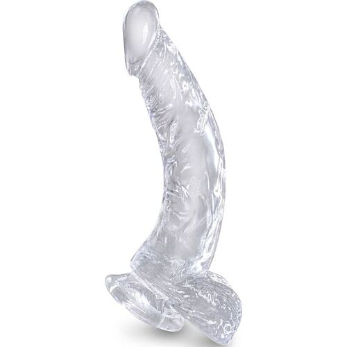 Ντίλντο KING COCK Clear 16.5 cm με βεντούζα