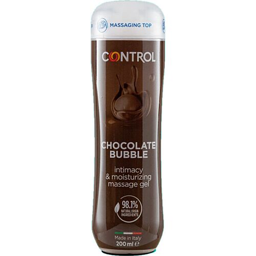 Λάδι Μασάζ Control Chocolate Bubble 200ml με Σφαιρικούς Μασάζ