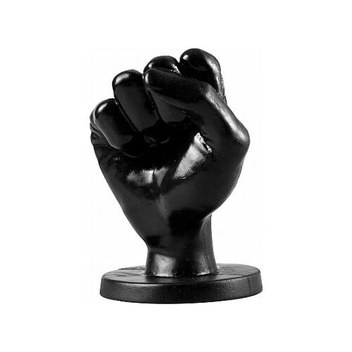 Buttplug ALL BLACK FIST ANAL 14 CM με σχέδιο χεριού