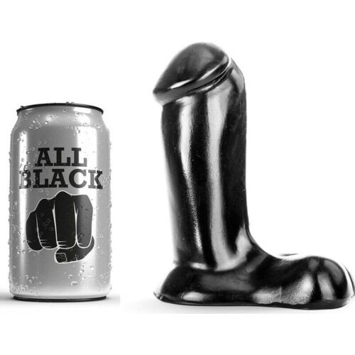 Ντίλντο ALL BLACK 14 CM κατάλληλο για αρχάριους