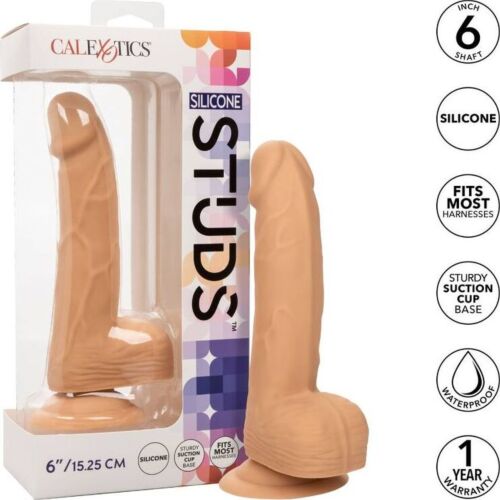 Δονητής CALEXOTICS Silicone Studs 15.24 εκ. με βάση αναρρόφησης